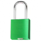 CANDADO DE BLOQUEO DE ALUMINIO ARCO DE ACERO 38MM SERIE 413-KA (LLAVE IGUALADA) VERDE