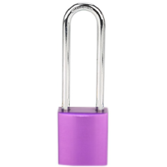 CANDADO DE BLOQUEO DE ALUMINIO ARCO DE ACERO 75MM SERIE 414-KD (LLAVE DIFERENTE) MORADO