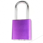 CANDADO DE BLOQUEO DE ALUMINIO ARCO DE ACERO 38MM SERIE 413-KD (LLAVE DIFERENTE) MORADO