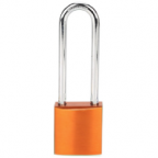 CANDADO DE BLOQUEO DE ALUMINIO ARCO DE ACERO 75MM SERIE 414-KD (LLAVE DIFERENTE) NARANJO