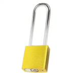 CANDADO DE BLOQUEO DE ALUMINIO ARCO DE ACERO 75MM SERIE 414-KA (LLAVE IGUALADA) AMARILLO