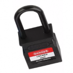 CANDADO DE BLOQUEO DIELCTRICO ARCO PLASTICO 38MM SERIE 316-KA (LLAVE IGUALADA) NEGRO