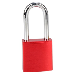 CANDADO DE BLOQUEO DE ALUMINIO ARCO DE ACERO 38MM SERIE 413-KD (LLAVE DIFERENTE) ROJO