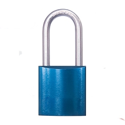CANDADO DE BLOQUEO DE ALUMINIO ARCO DE ACERO 38MM SERIE 413-KD (LLAVE DIFERENTE) AZUL