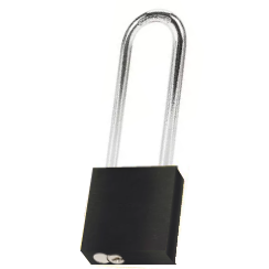 CANDADO DE BLOQUEO DE ALUMINIO ARCO DE ACERO 75MM SERIE 414-KD (LLAVE DIFERENTE) NEGRO