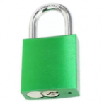 CANDADO DE BLOQUEO DE ALUMINIO ARCO DE ACERO 25MM SERIE 412-KD (LLAVE DIFERENTE) VERDE