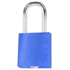 CANDADO DE BLOQUEO DE ALUMINIO ARCO DE ACERO 38MM SERIE 413-KA (LLAVE IGUALADA) AZUL