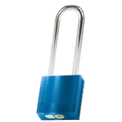 CANDADO DE BLOQUEO DE ALUMINIO ARCO DE ACERO 75MM SERIE 414-KD (LLAVE DIFERENTE) AZUL