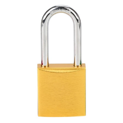 CANDADO DE BLOQUEO DE ALUMINIO ARCO DE ACERO 38MM SERIE 413-KD (LLAVE DIFERENTE) AMARILLO